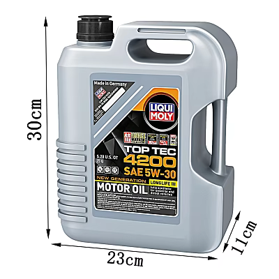 Liqui Moly TOP TEC 4200 5W-30 API SN Plus Motor Oil 30cm Height 11cm Width 3d model