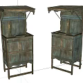 Vintage Wooden Shoe Cabinets With Retro Design And Classic Drawer Features