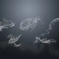Abstract Modern Water Fountain Design With Flowing Sculptural Water Elements