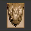 Golden Lion Sculpture On Square Base With Smooth Shiny Surface