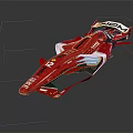 Scuderia Ferrari Red F1 Racing Car With Streamlined Design As High Speed Competition Weapon