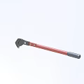 Industrial Equipment Red Handle Adjustable Wrench with Ergonomic Grip Design