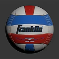 Franklin Volleyball Sports Equipment With Red White Blue Striped Pattern