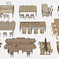 Various Modern Wooden Desk Designs With Matching Chairs And Storage Solutions For Home Office