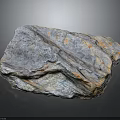 Natural Stone With Rough Textured Surface And Gray Orange Color Hues For Interior Decoration Projects