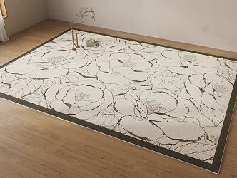Middle French Carpet 3d model