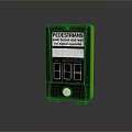 Pedestrian Push Button Device With Green Red Signal Lights And Black Yellow Housing For Crossing