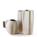 Handcrafted Ceramic Vessels With Textured Surfaces And Assorted Shapes For Home Decor