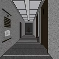 Modern Hotel Lobby Interior Design With Reception Desk Sofa And Green Plant