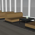 Modern Reception Area Sofa 3d model