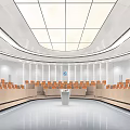 Modern Classroom Ladder Classroom 3d model