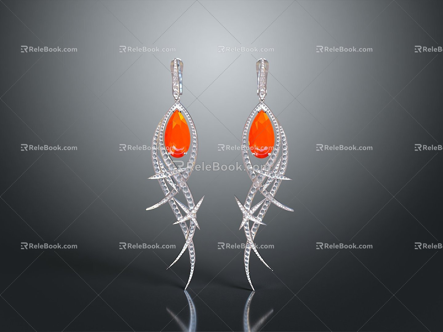 Earrings Earrings Earrings Earrings Jewelry Jewelry Accessories 3d model