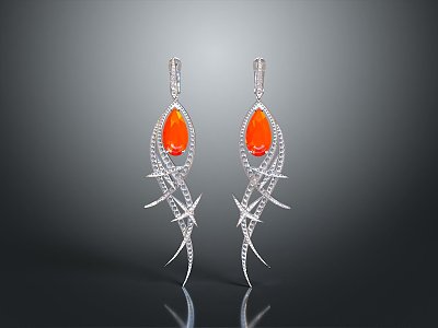 Earrings Jewelry Accessories 3d model