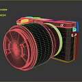 DSLR Camera Card Machine Digital Camera Digital Camera Photographic Equipment 3d model