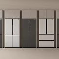 Various Styles of Gray and White Refrigerators with Drawer and Side by Side Designs on
