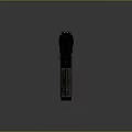 Modern Dark Metal Tactical Pistol With Textured Grip And Barrel Design