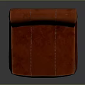 Stylish Red Leather Bar Stool With Wooden Legs And Comfortable Backrest