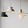 Modern Pendant Lights with Geometric Shapes Black Gray and Gold Finishes for Contemporary Home Interiors