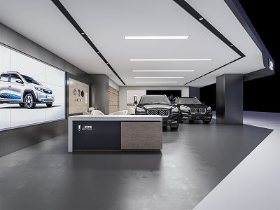 Hyundai car showroom 4S shop model