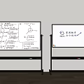 Two Whiteboards With Handwritten Mathematical Formulas Diagrams And Chinese Text On Practical Guidance Method Discussion
