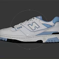 White And Blue Lace Up Casual Sneakers With Stylish Design And Comfortable Fit