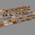 Assorted Baked Goods Including Bread Pastries Cookies And Chocolates Neatly Arranged On Display Trays