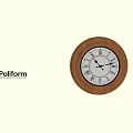 Antique Wall Clock Wall Clock Ornaments Clock 3d model