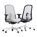 Modern Office Chairs With Mesh Back Armrests And Metal Base Wheels