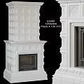 White Carved Fireplace Design With Ornate Decorative Details And Classic Style