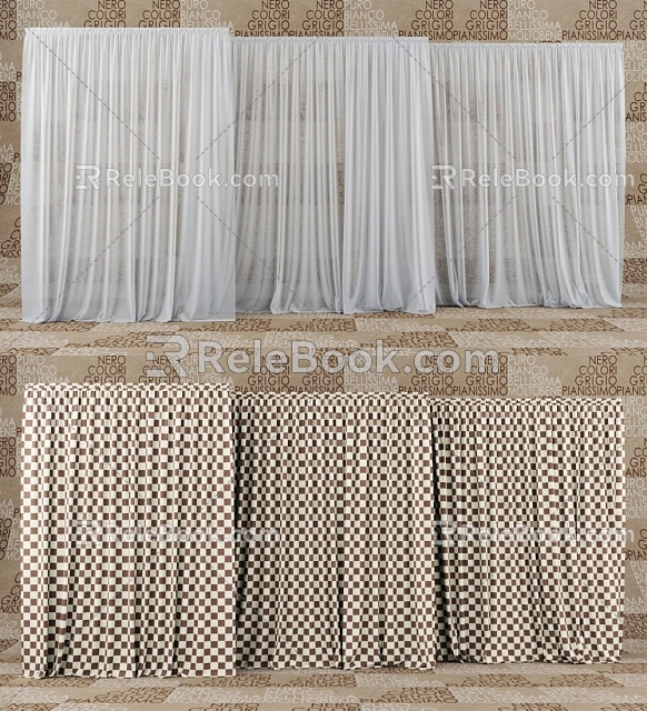 Curtains 3d model