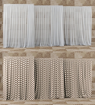 Curtains 3d model