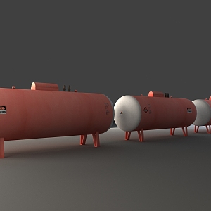 Gas tank process equipment 3d model