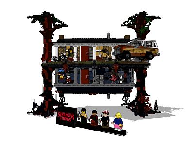 Modern Lego Strange Story Lego 3d model