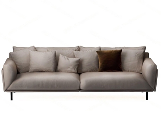 Modern double sofa 3d model