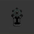 laser tower turret turntable sci-fi tower defense game tower defense sci-fi turret game turret game turret 3d model