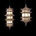 Chandelier Pavilion Chandelier Pavilion Chandelier Ancient Chandelier Pavilion Piece Decorative Chandelier Pavilion Decorative Lamp 3d model