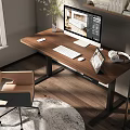 computer desk 3d model