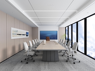 Modern Conference Room 3d model