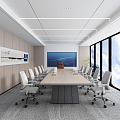 Modern Conference Room 3d model