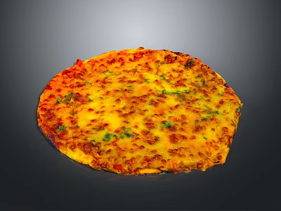 Professional Chef Preparing Pizza With Biological Toppings And Fresh Herbs 3d model