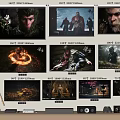 Multiple TVs With Various Screen Sizes Displaying 4K 1080P Movie And Game Scenes