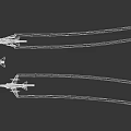 Three Military Fighter Jets With Various Camouflage Paint Schemes Flying In Air With Shadows