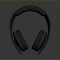 Black Over Ear Headphones Electronic Audio Device With Comfortable Design And Modern Look