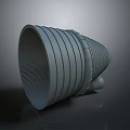Metallic Gray Industrial Mechanical Part Featuring Ring Structure Mesh Design And Smooth Surface
