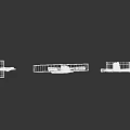 White 3D Models Of Traditional Musical Instruments And Art Supplies On Dark Background
