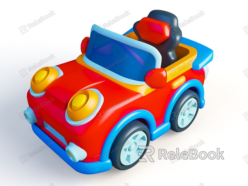 Cartoon style children mini electric car children's toy theme children's toy amusement park electric car model