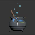 Modern Jar Medicine Jar Alchemy Furnace Container 3d model