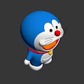 Popular Game Movie Character Doraemon With Blue Body White Belly Red Nose Bell Collar