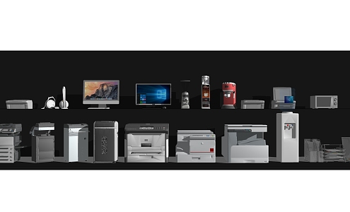 Modern Printers 3d model