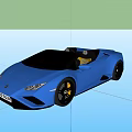 Sleek Blue Convertible Sports Car With Yellow Interior Black Wheels And Open Top Design